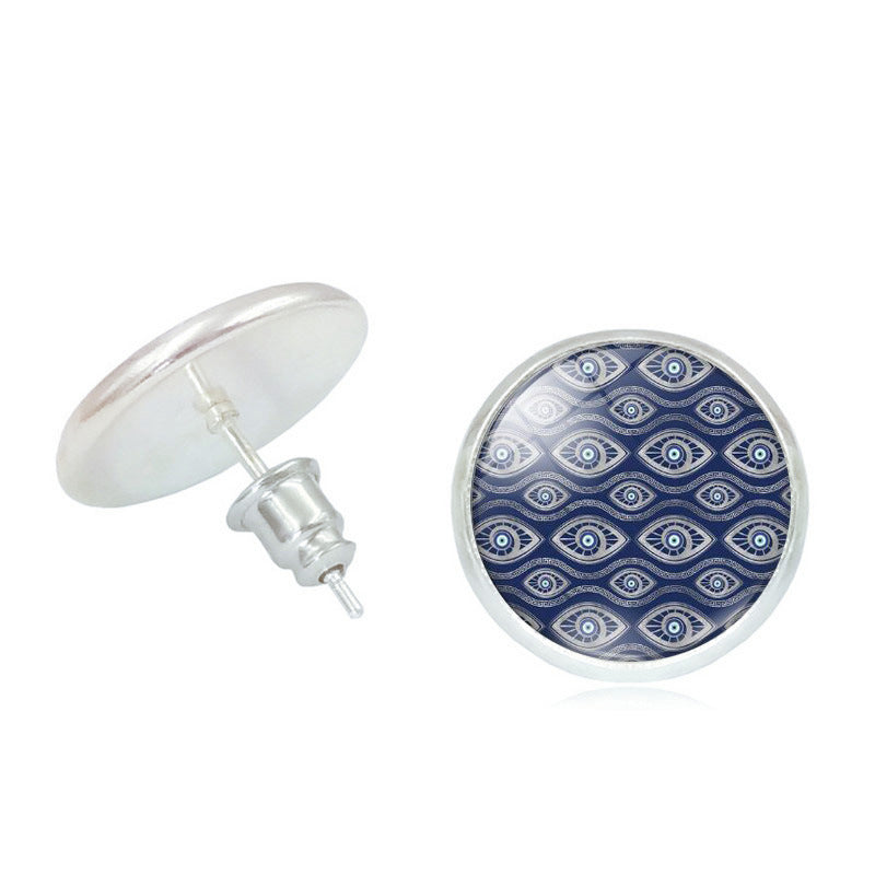 Wholesale Devil Eye Metal Earrings